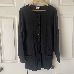 I.K.C. | Italian wool blend button down long cardigan. Size XL. Made in Moldova